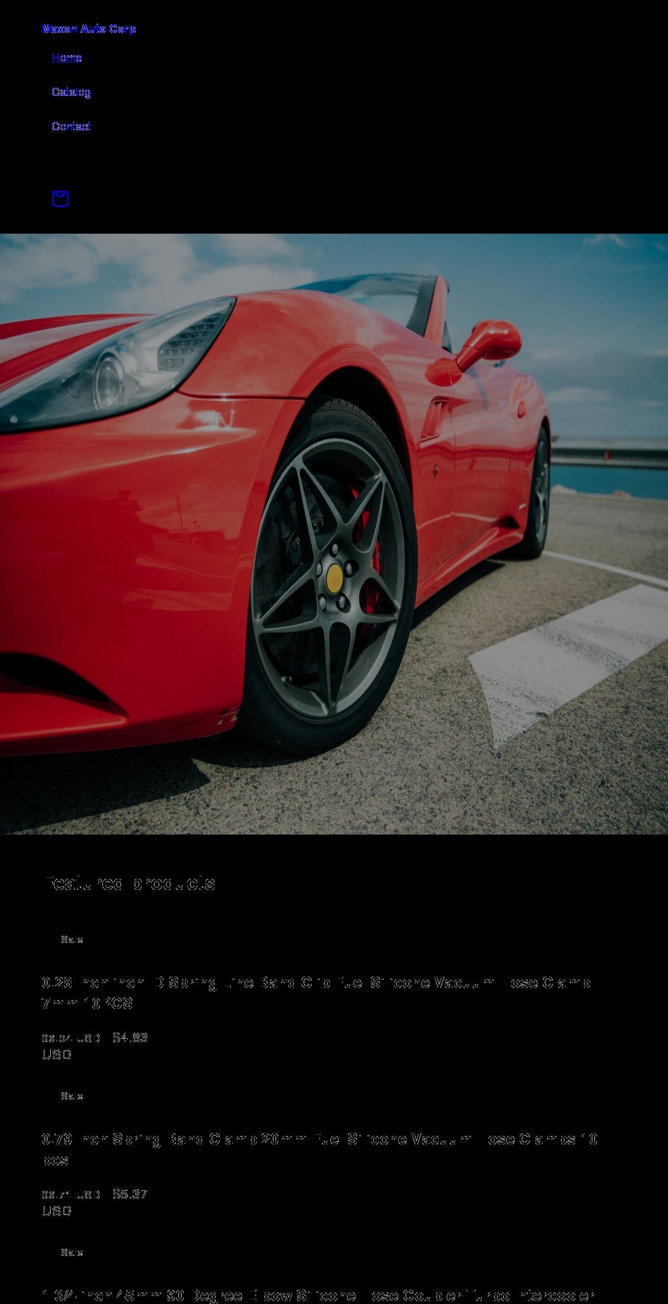 maxonparts.com shopify website screenshot