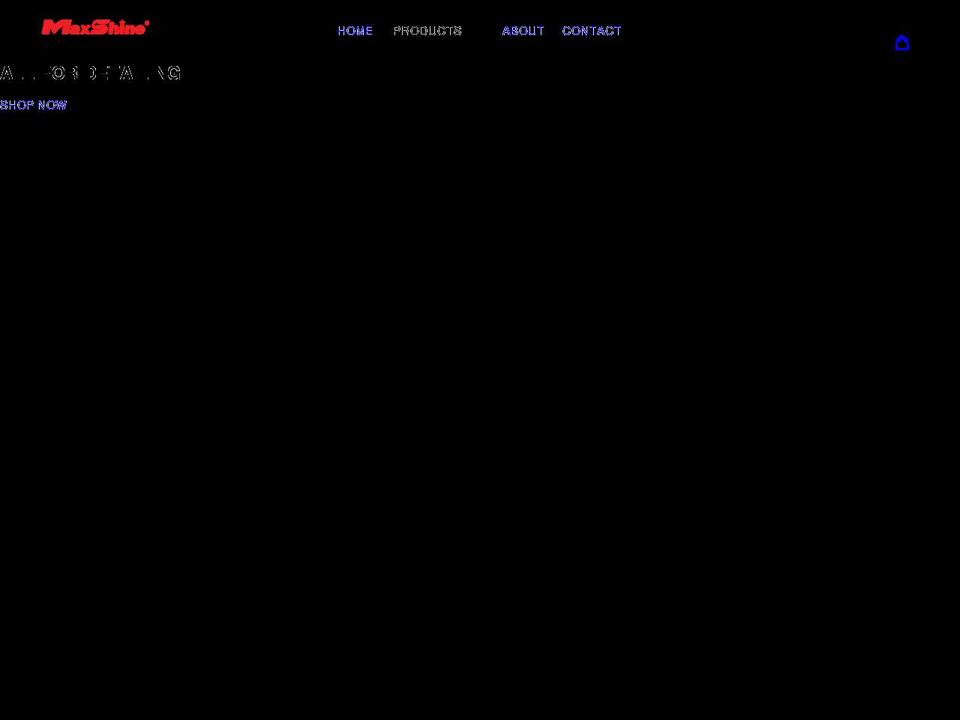 maxshine.co.uk shopify website screenshot