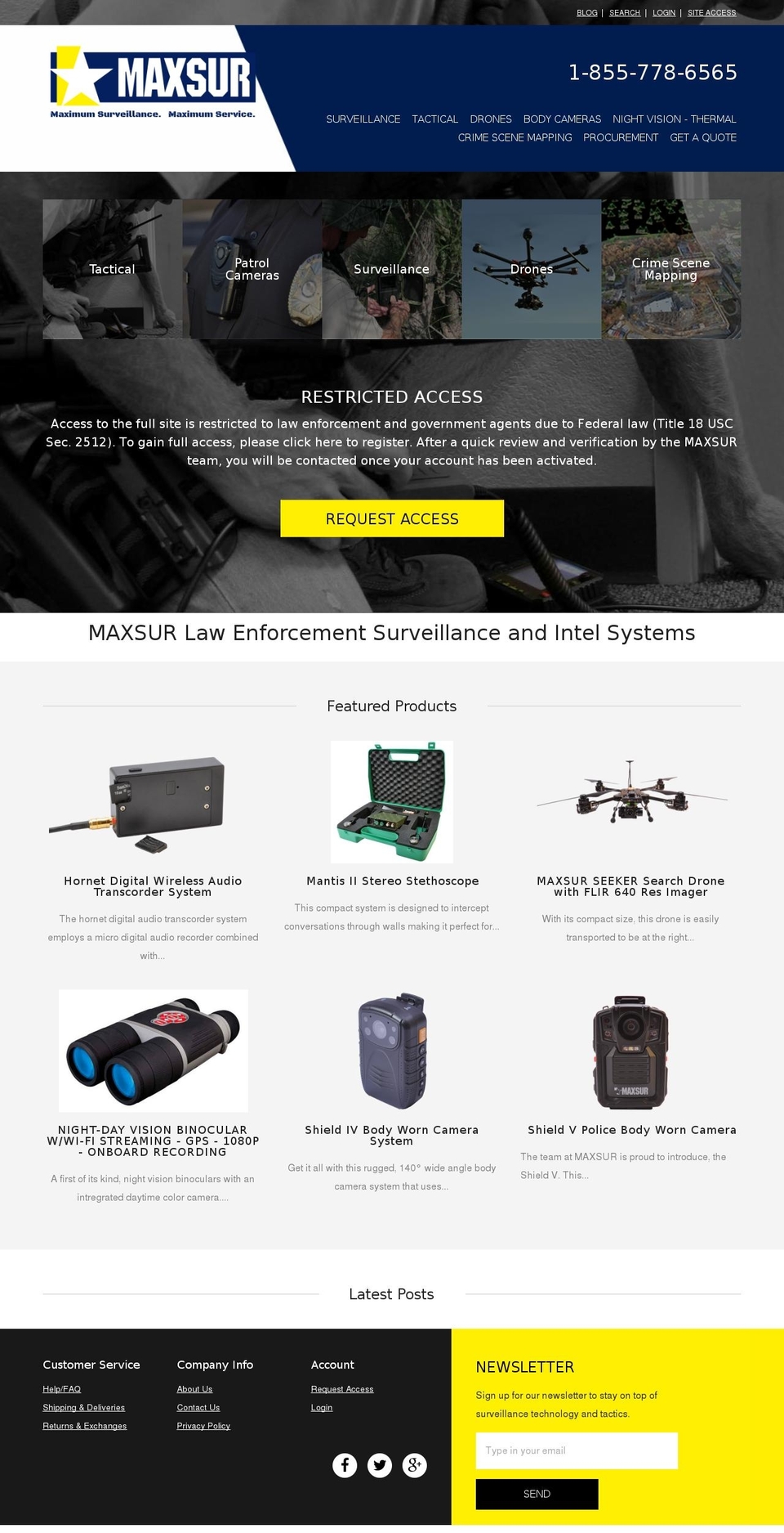 maxsur.com shopify website screenshot