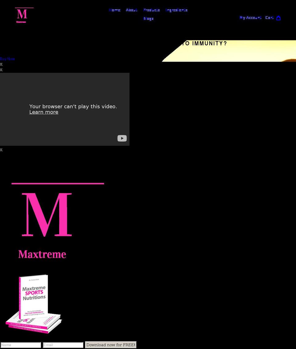 maxtremesports.com shopify website screenshot