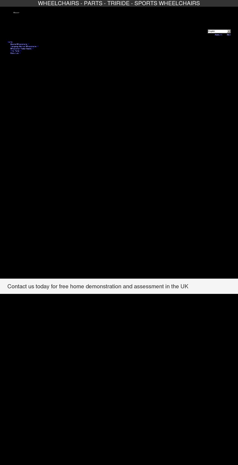 maxwheelchairs.com shopify website screenshot