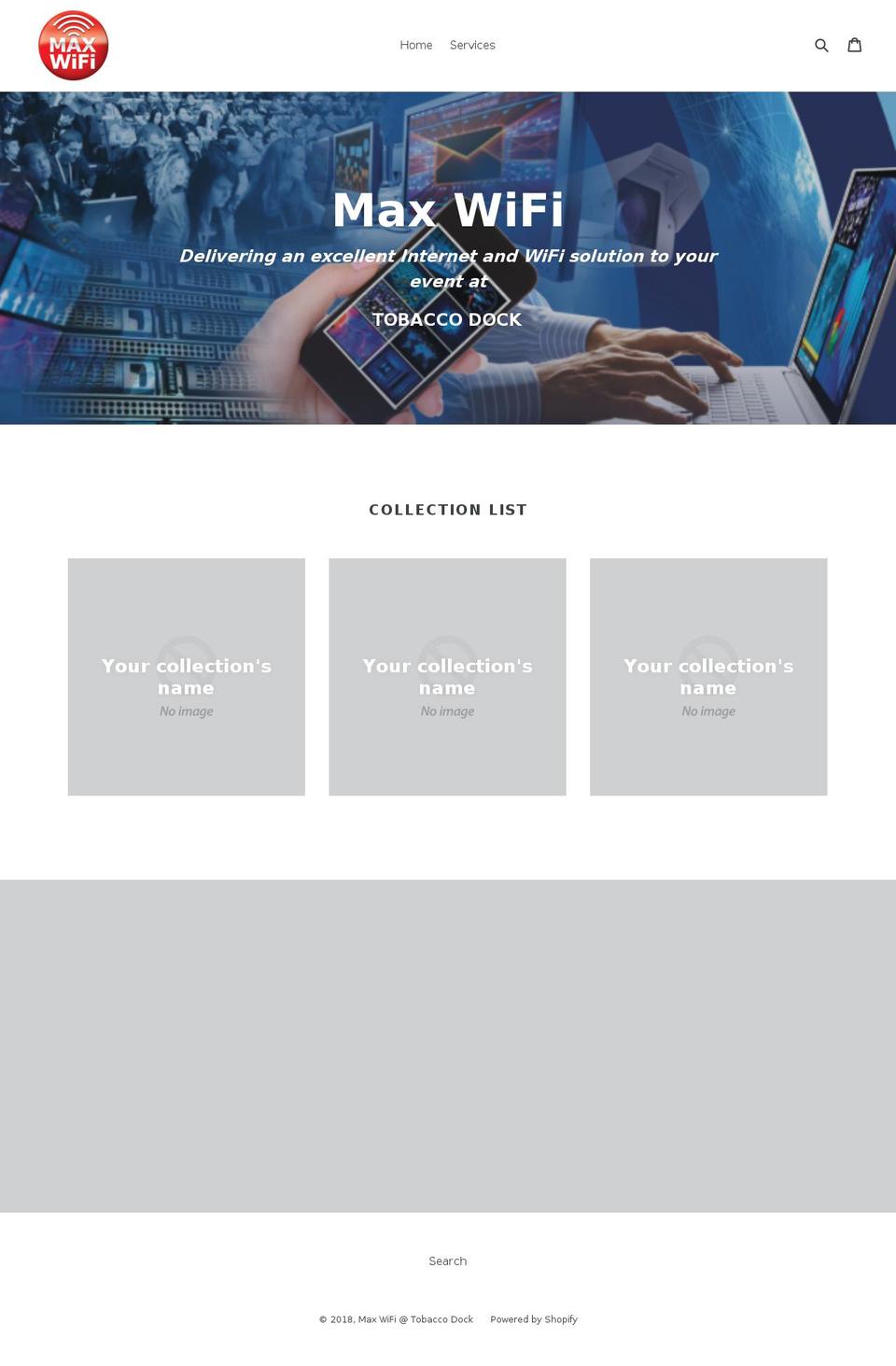 maxwifitd.com — Shopify storefront screenshot
