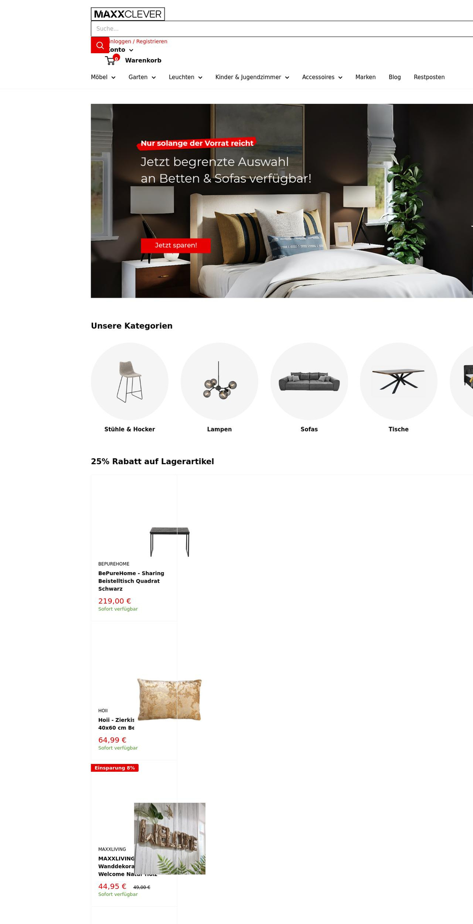 maxxclever.com shopify website screenshot