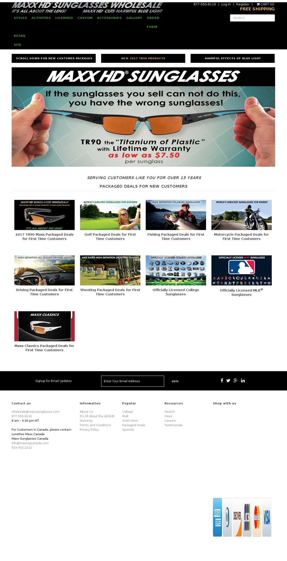 maxxhdwholesale.com shopify website screenshot
