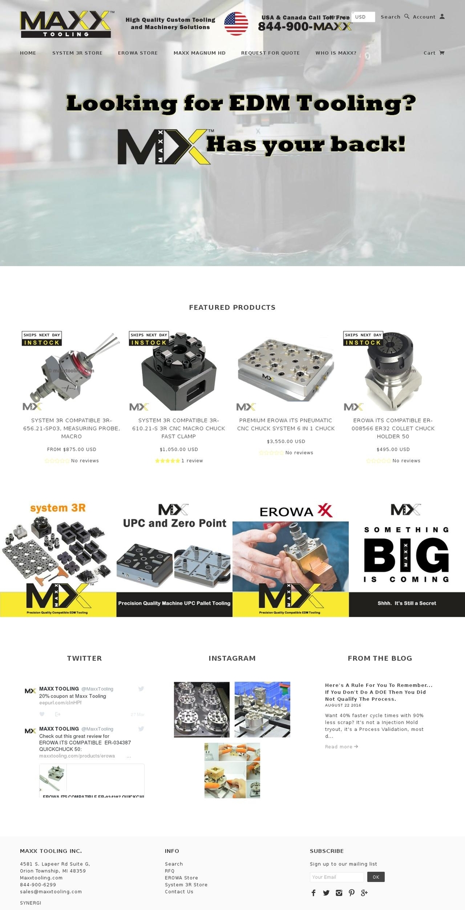maxxtooling.com shopify website screenshot