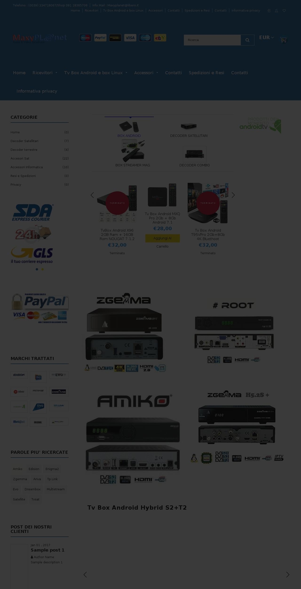 maxyplanet.com shopify website screenshot