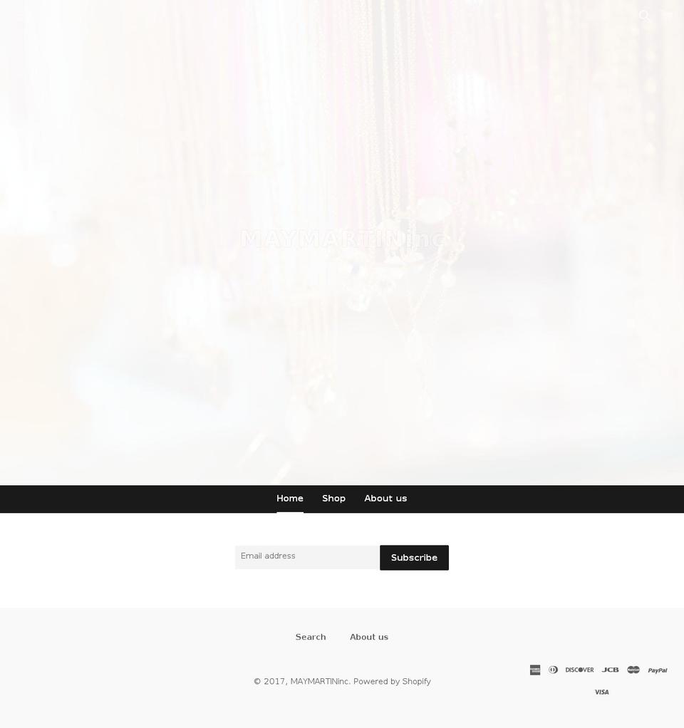 may-martin.com shopify website screenshot
