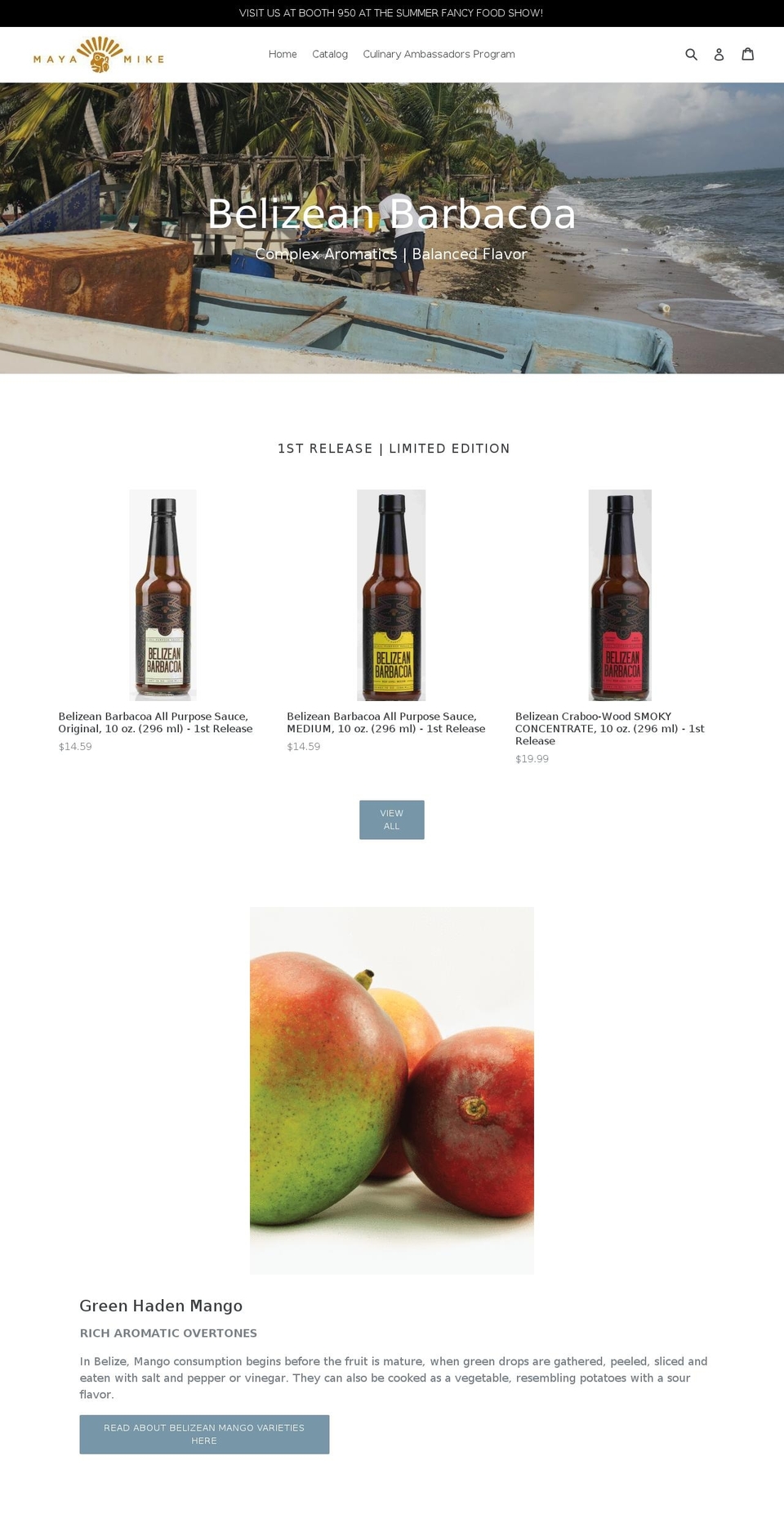 mayamike.com shopify website screenshot