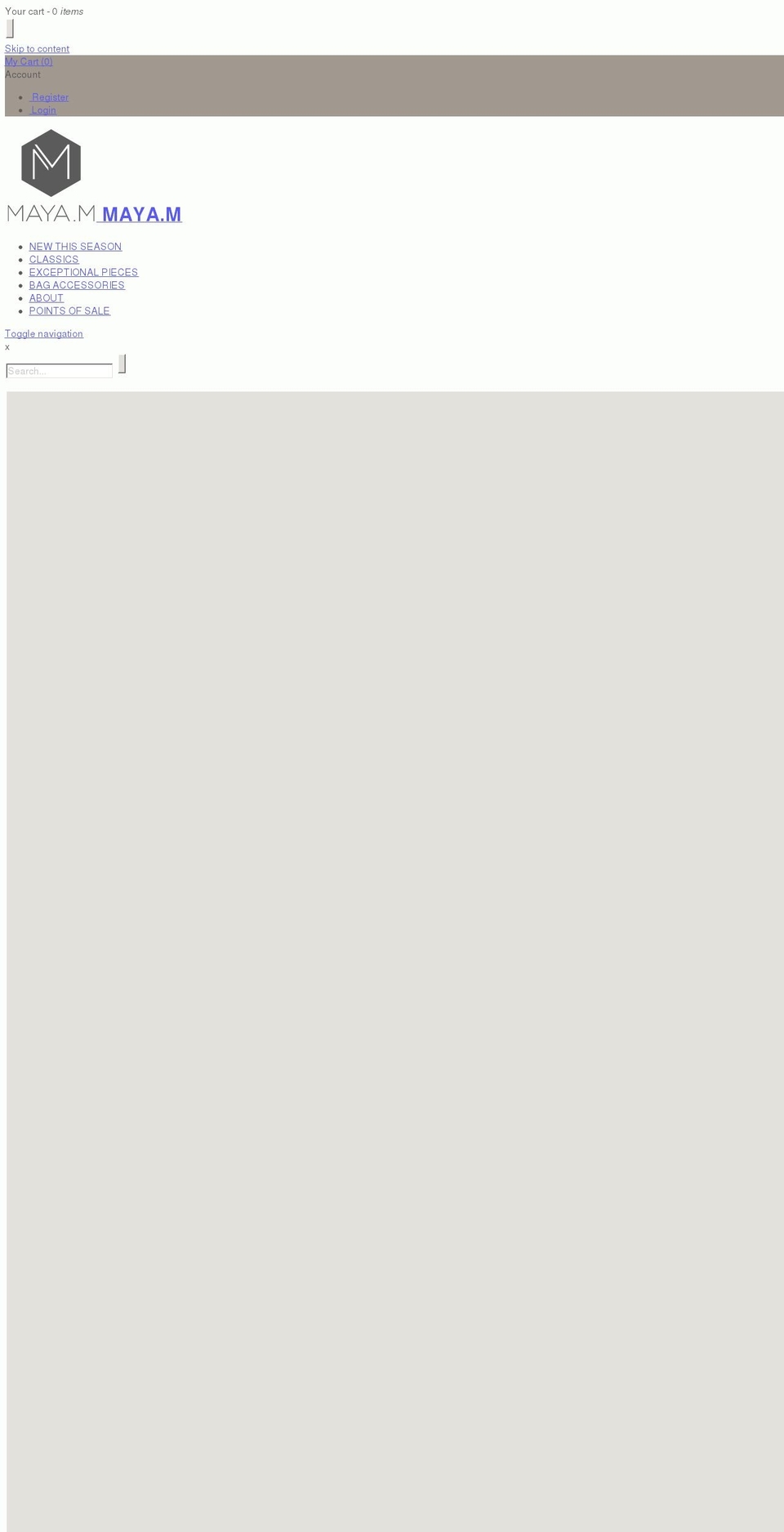 mayamstore.com — Shopify storefront screenshot