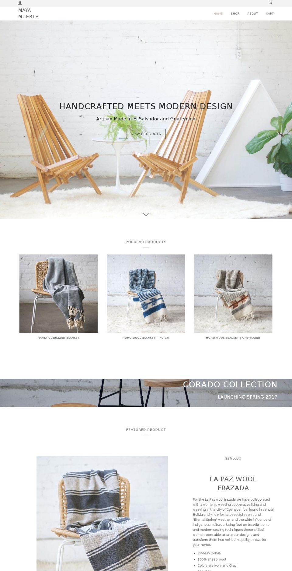 mayamueble.com shopify website screenshot