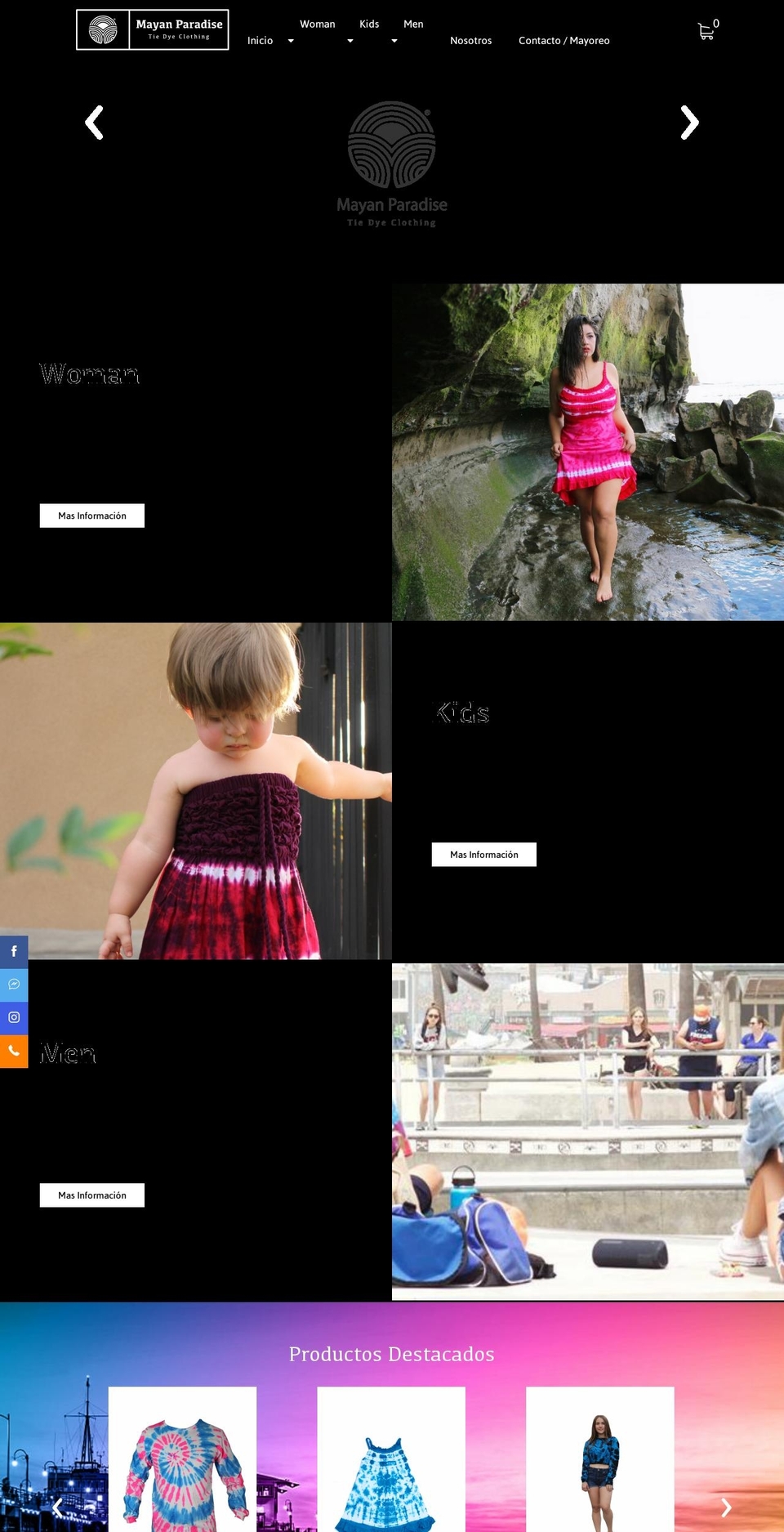 mayan-paradise.com — Shopify storefront screenshot