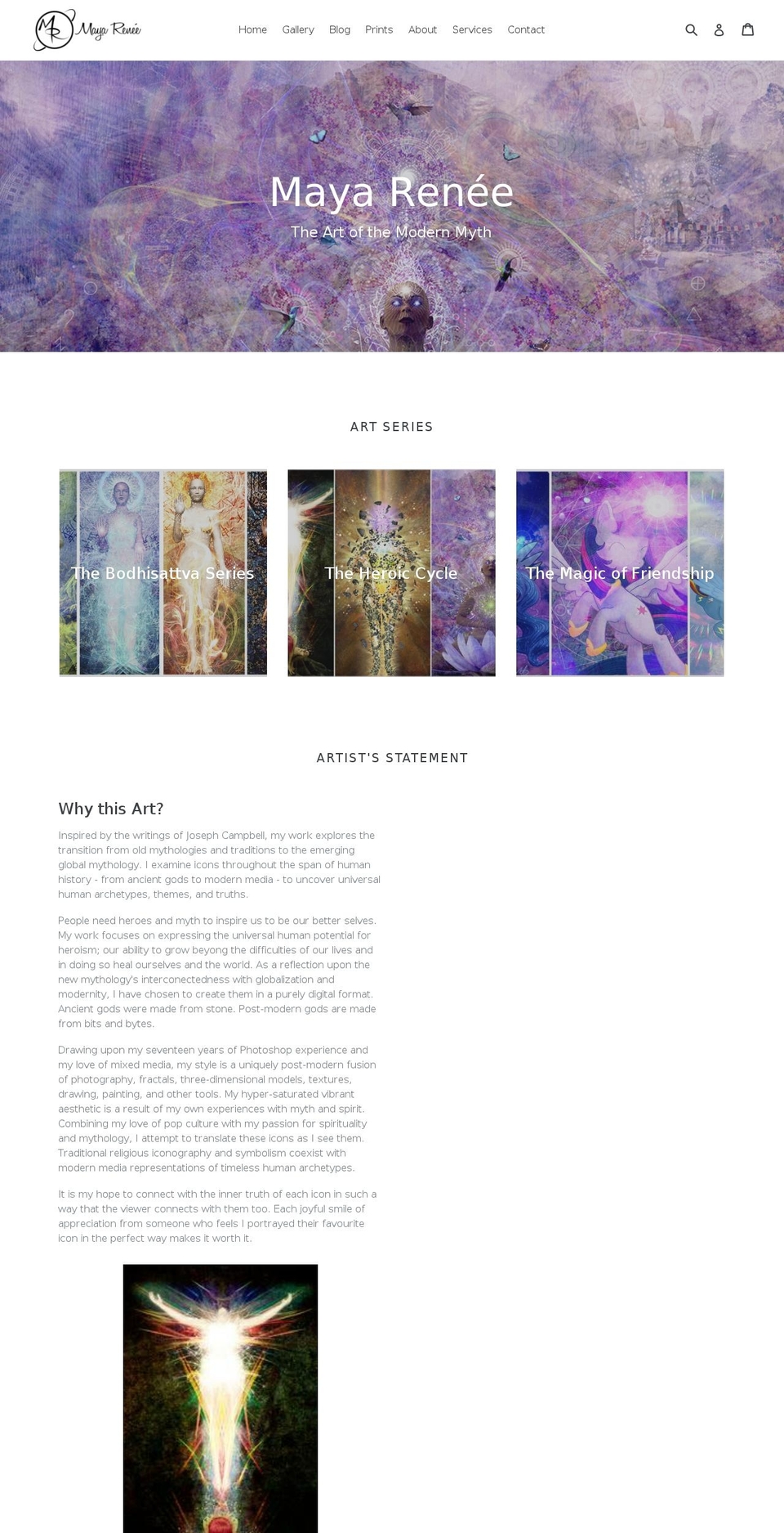 mayarenee.com — Shopify storefront screenshot
