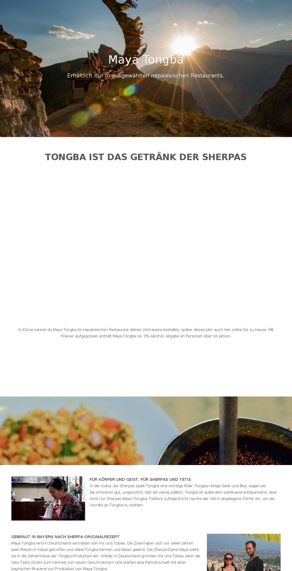 mayatongba.de shopify website screenshot