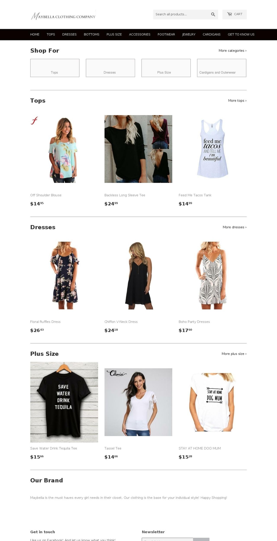maybellacc.com — Shopify storefront screenshot
