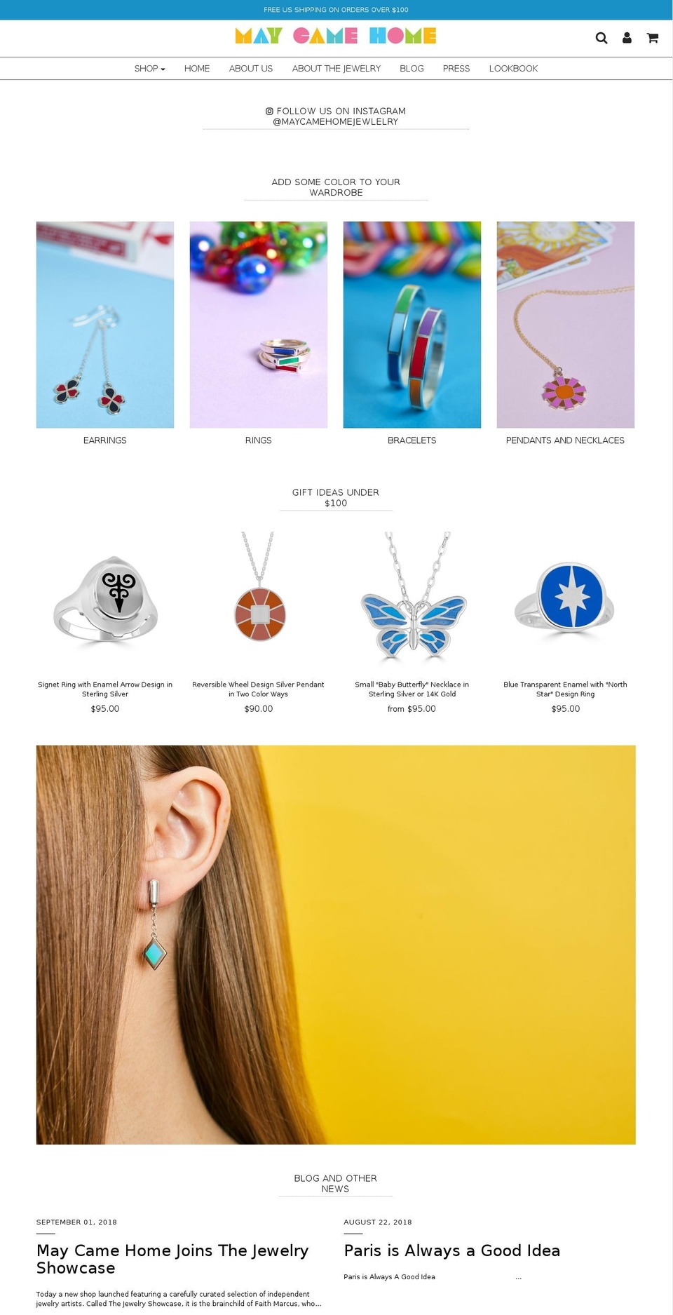maycamehome.com — Shopify storefront screenshot