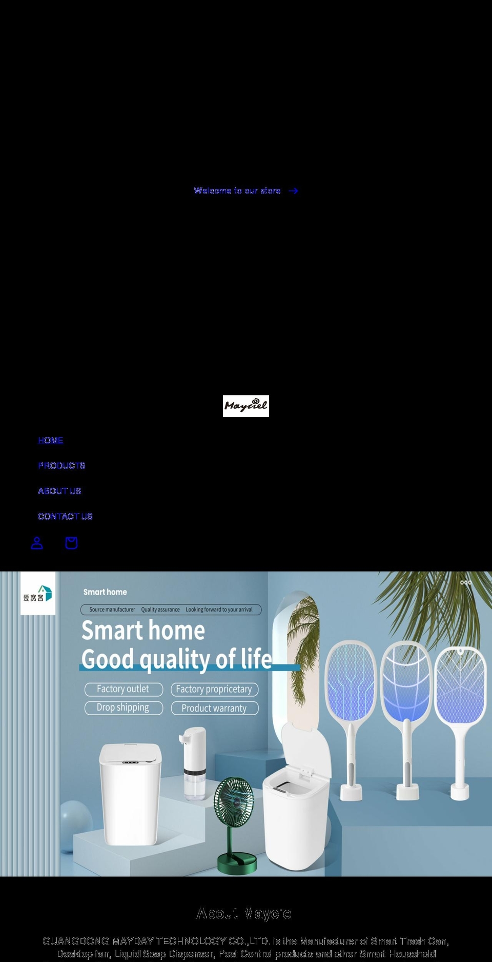 mayciel.com shopify website screenshot