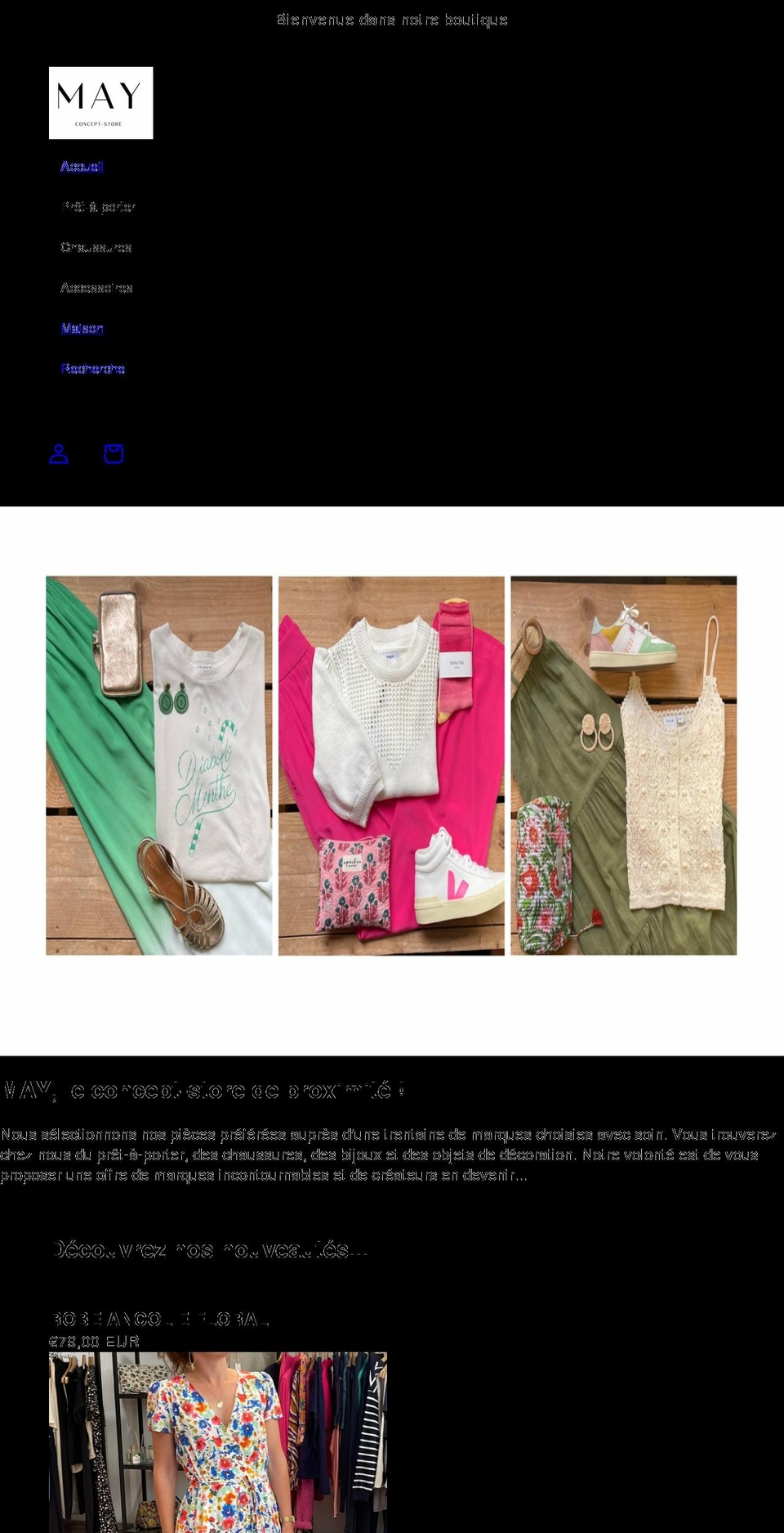 mayconceptstore.com shopify website screenshot