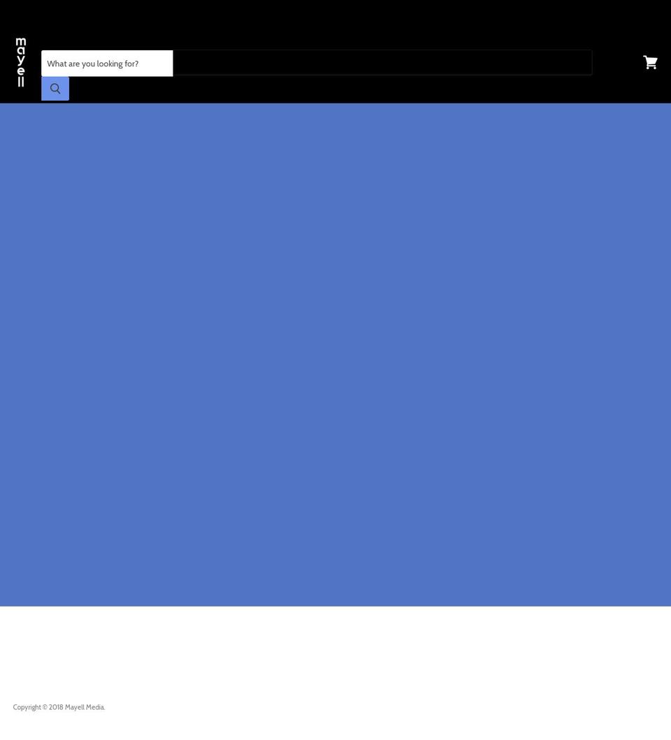 mayellmedia.com — Shopify storefront screenshot