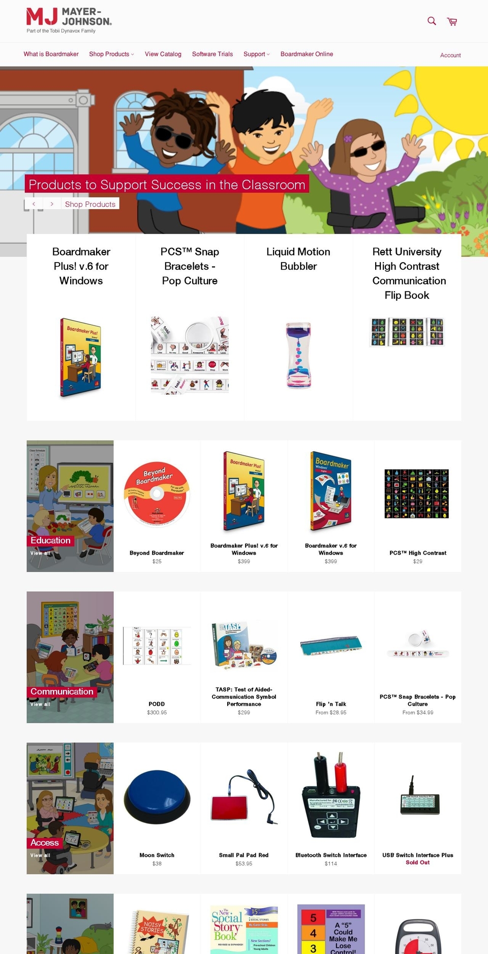 TAKO - CHECKOUT UPGRADE Shopify theme site example mayer-johnson.com