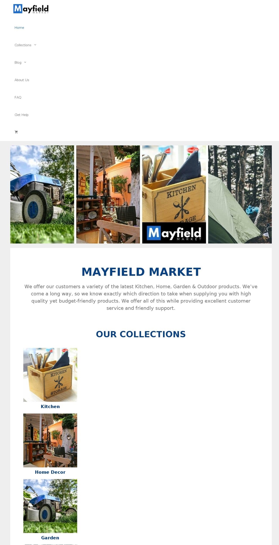 mayfield-market.com — Shopify storefront screenshot