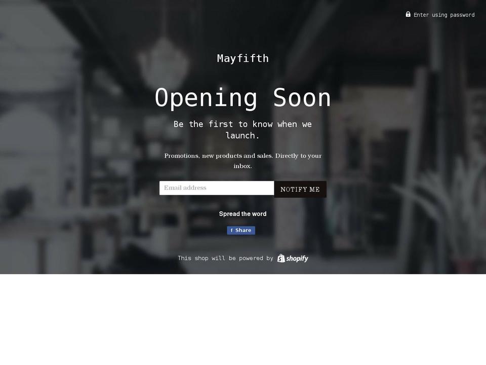 mayfifthsg.com shopify website screenshot