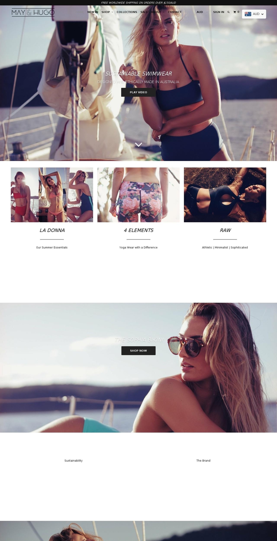 mayhugo.com — Shopify storefront screenshot