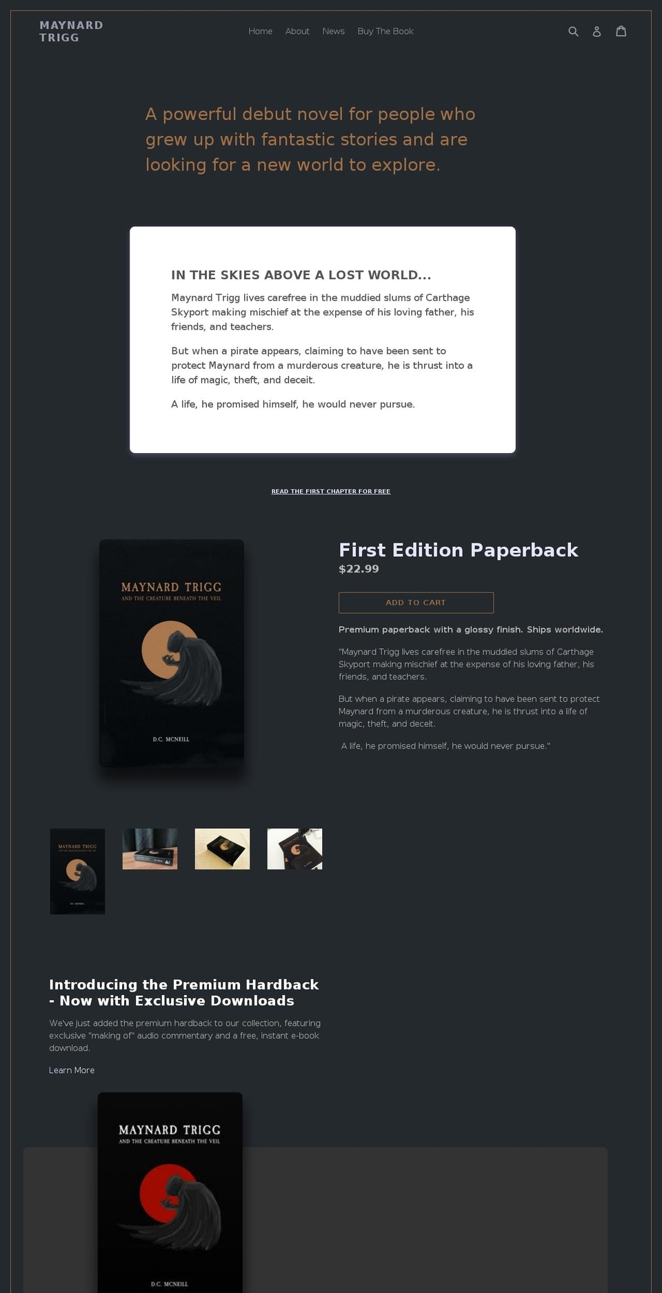 maynardtrigg.com — Shopify storefront screenshot