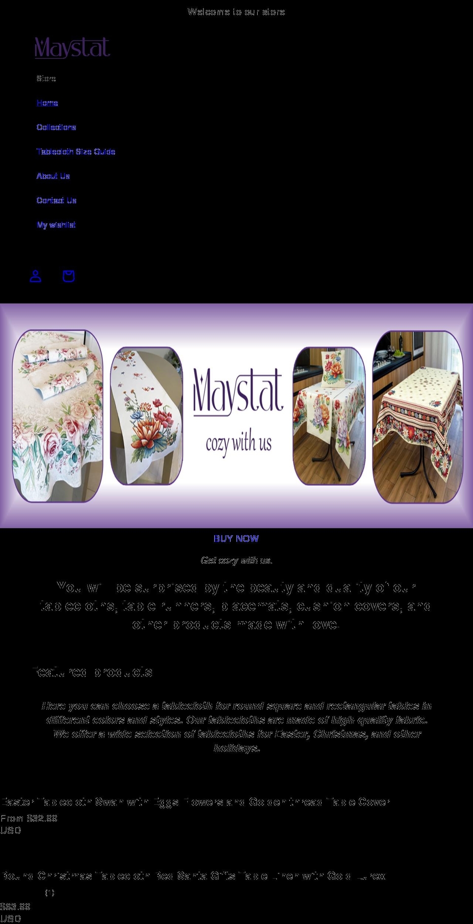 maystat.com shopify website screenshot