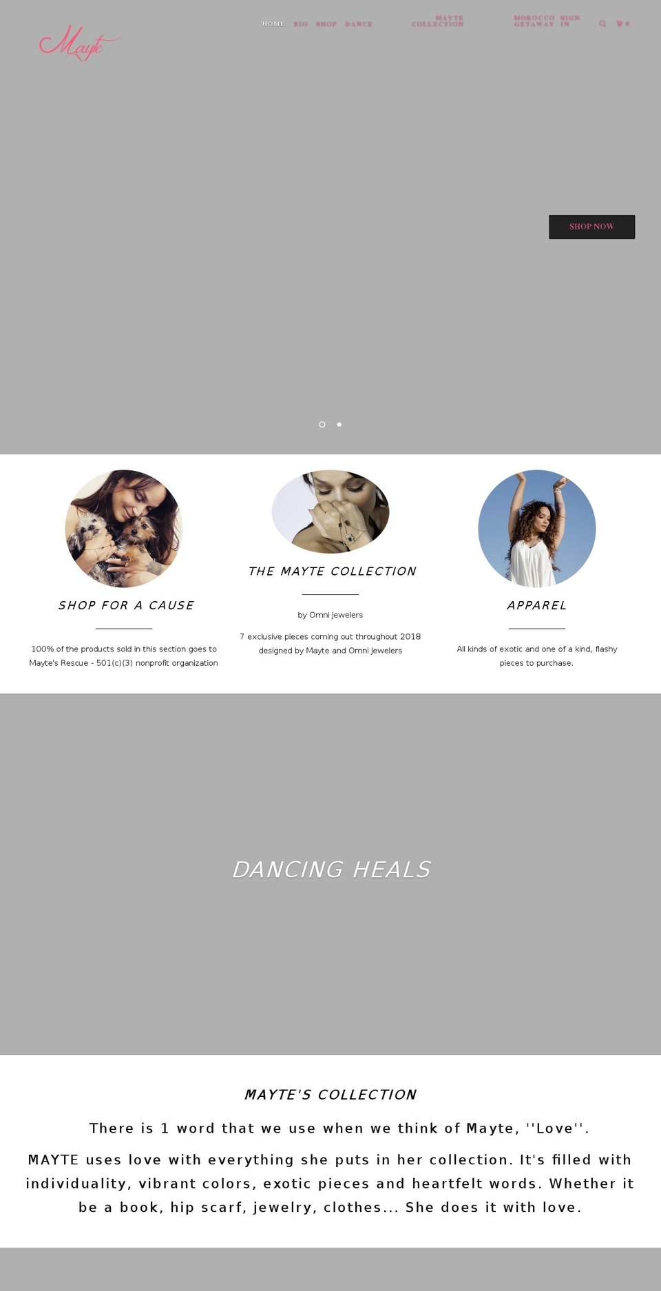 maytes-belly-dance-things-and-more.myshopify.com shopify website screenshot