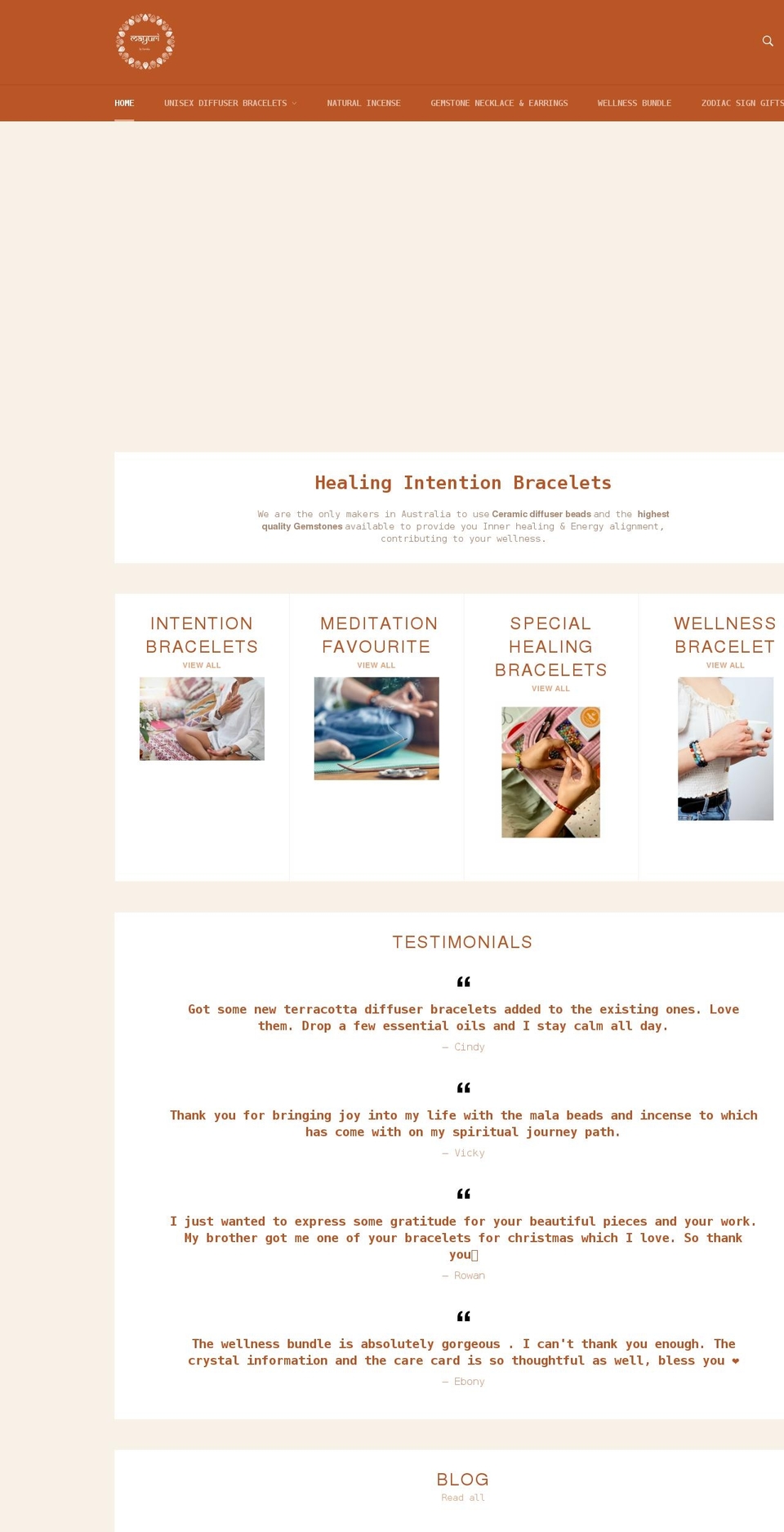 mayuriterracotta.com shopify website screenshot