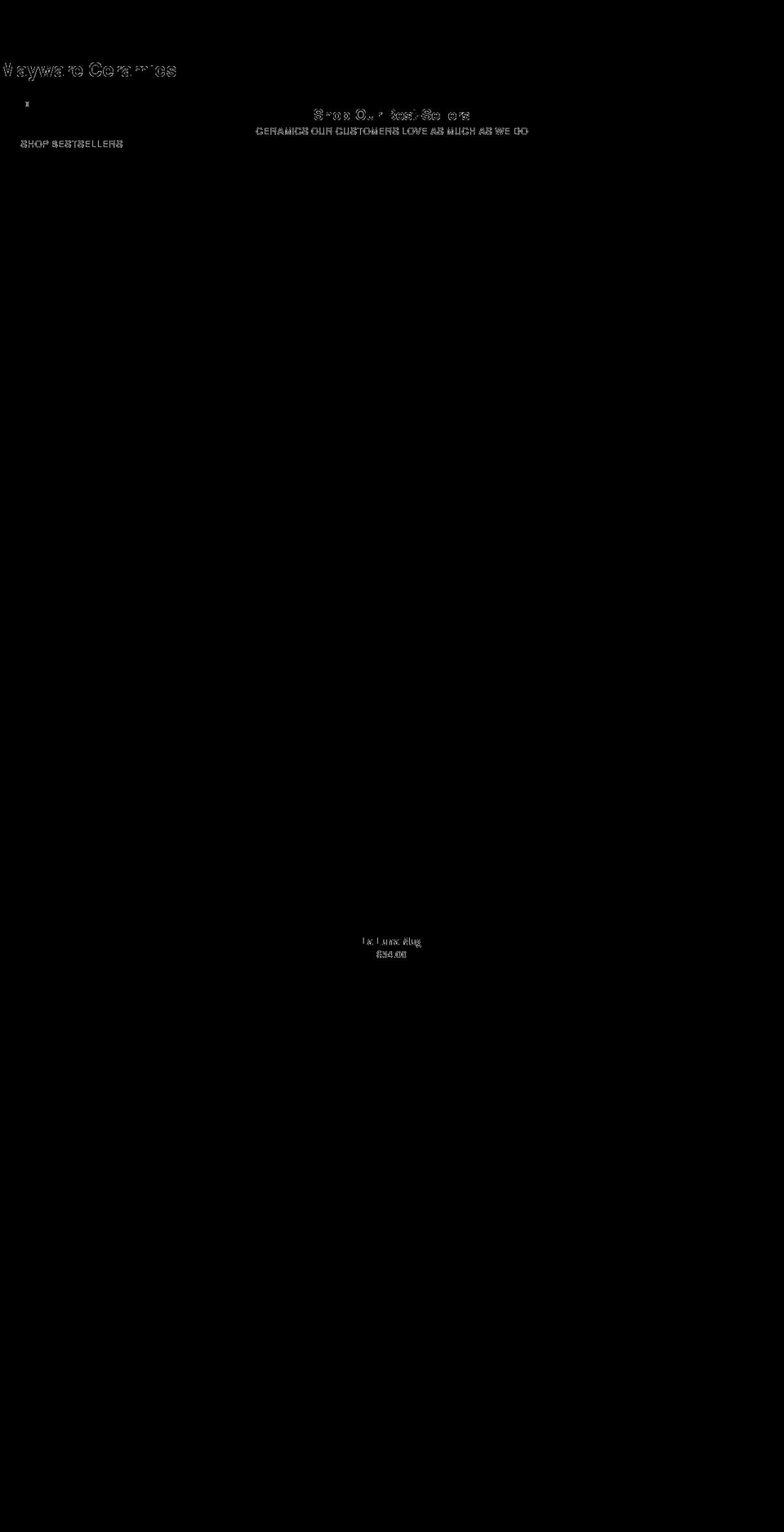 maywareceramics.com shopify website screenshot