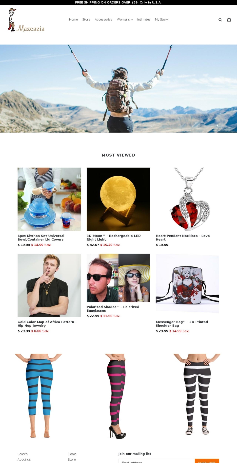 bliss Shopify theme site example mazeazia.com