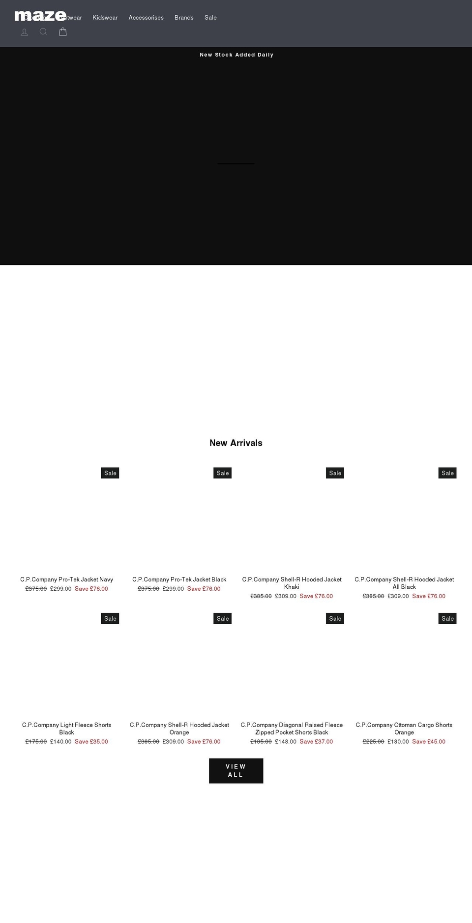 mazefashion.co.uk shopify website screenshot