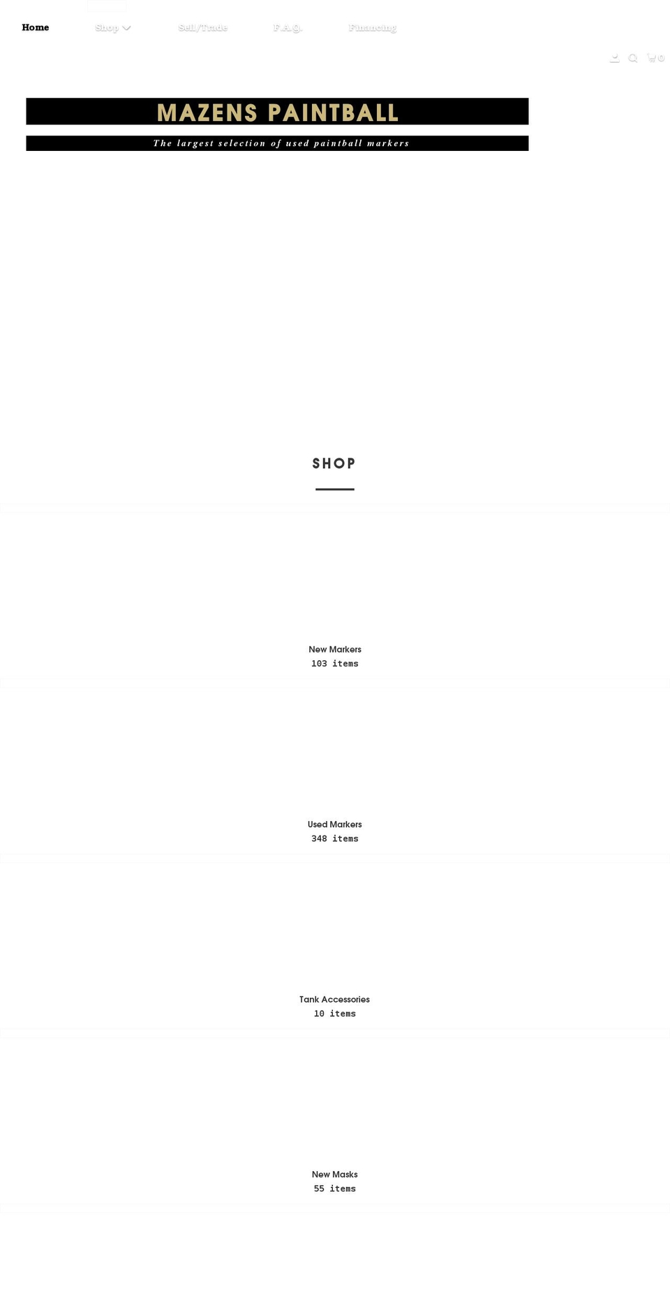 mazenspb.com shopify website screenshot