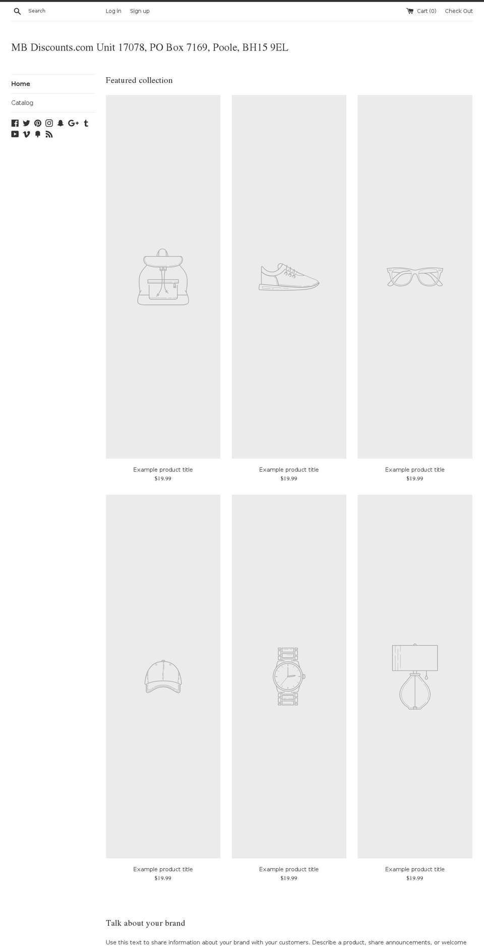 mbdiscount.com — Shopify storefront screenshot