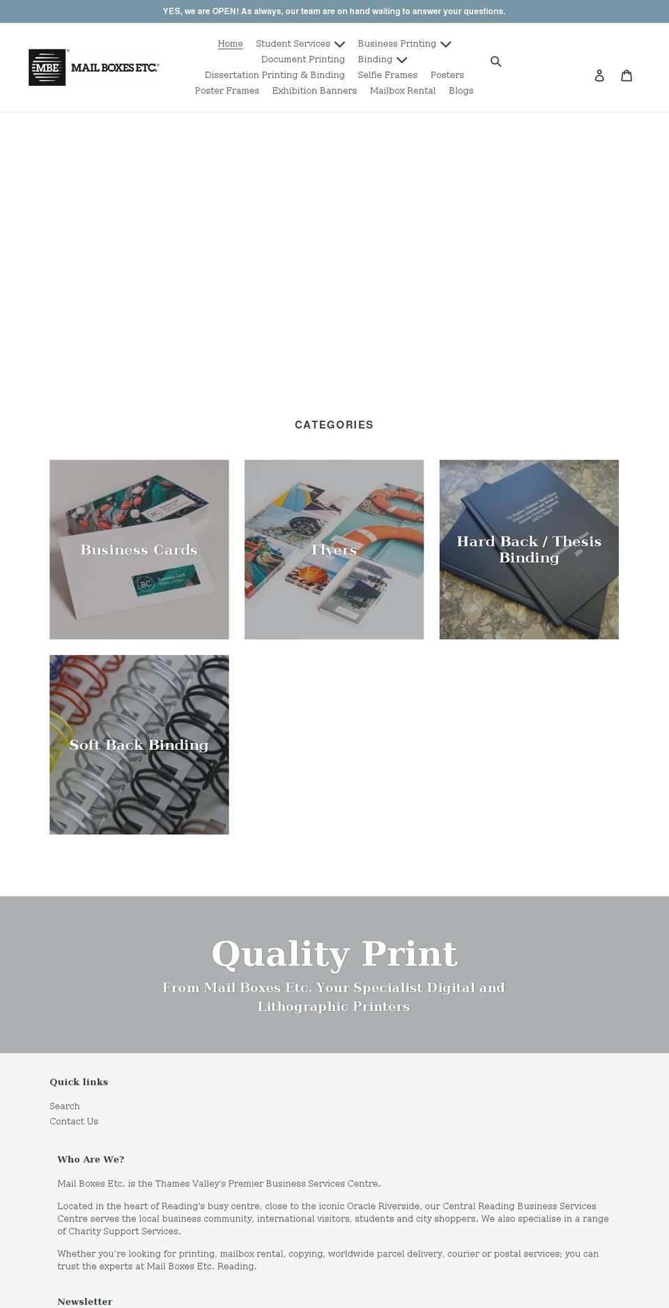 mbethamesvalley.co.uk shopify website screenshot