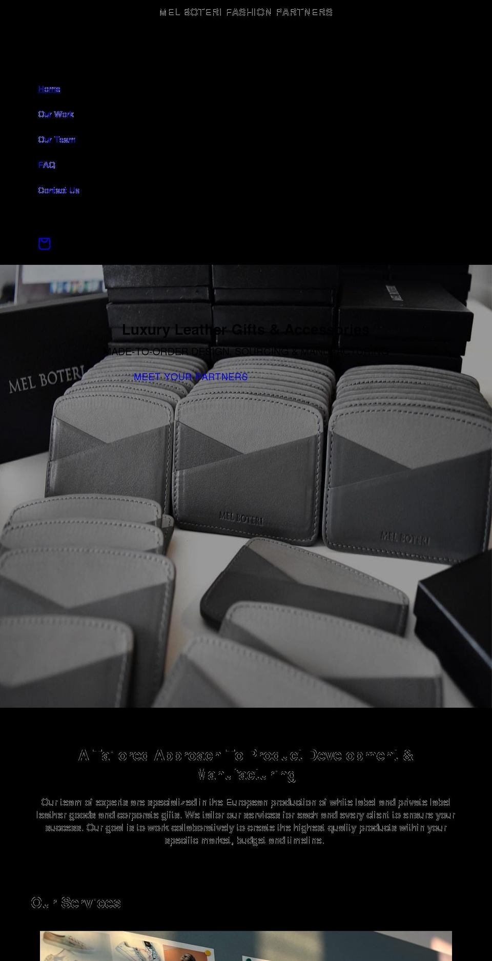 mbfashiongroup.com shopify website screenshot