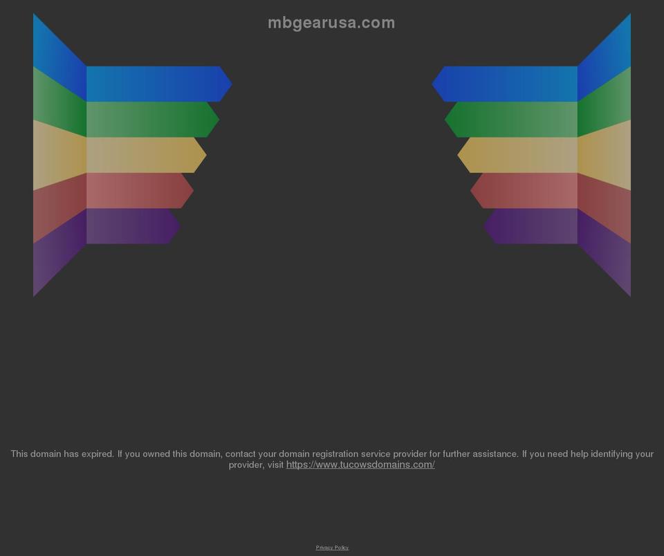 mbgearusa.com shopify website screenshot