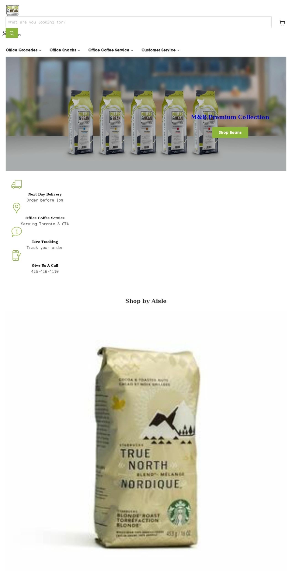 mbgrocery.com shopify website screenshot