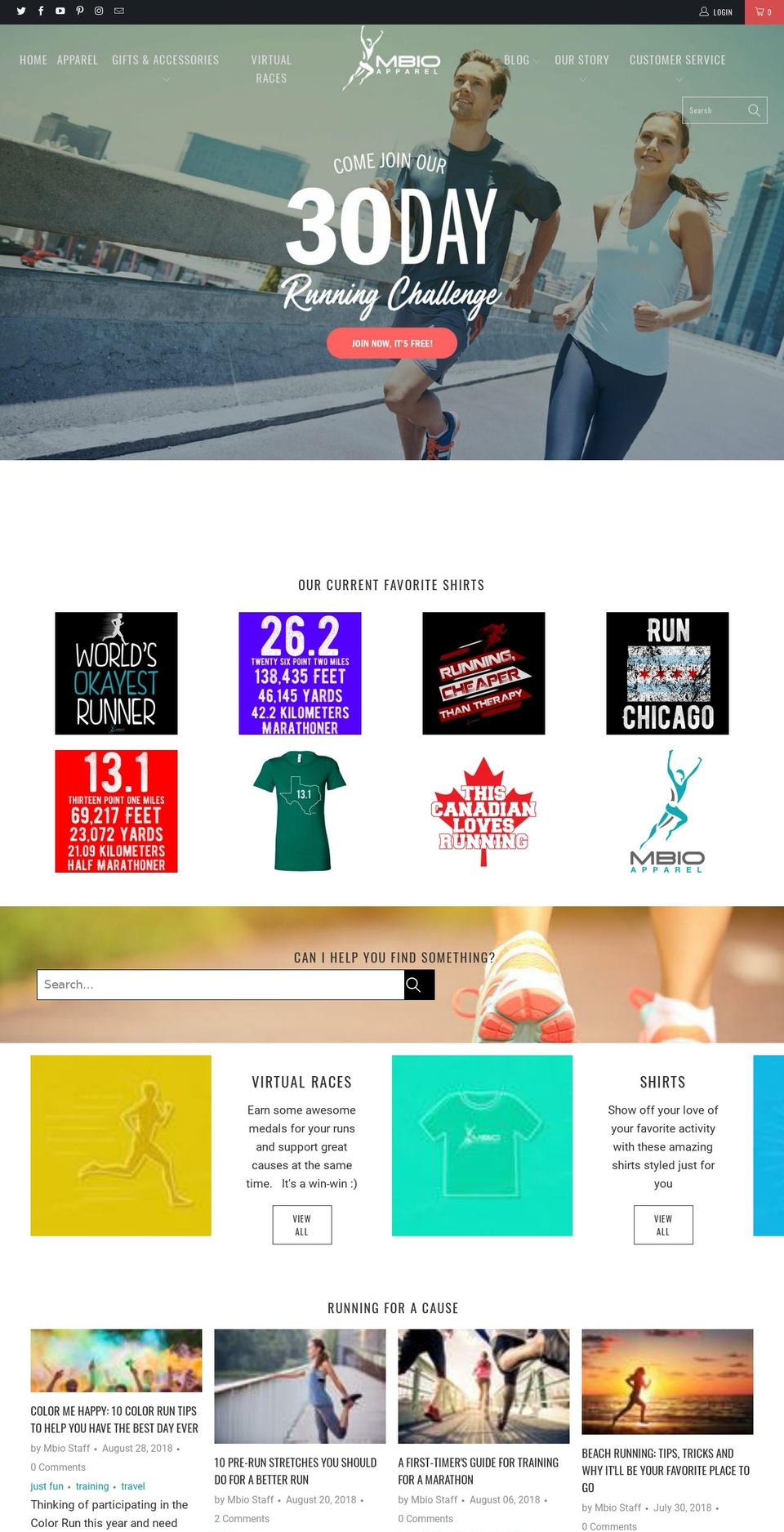 mbiofitness.com — Shopify storefront screenshot