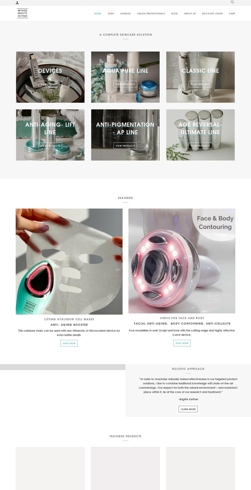 mbkskincare.com shopify website screenshot