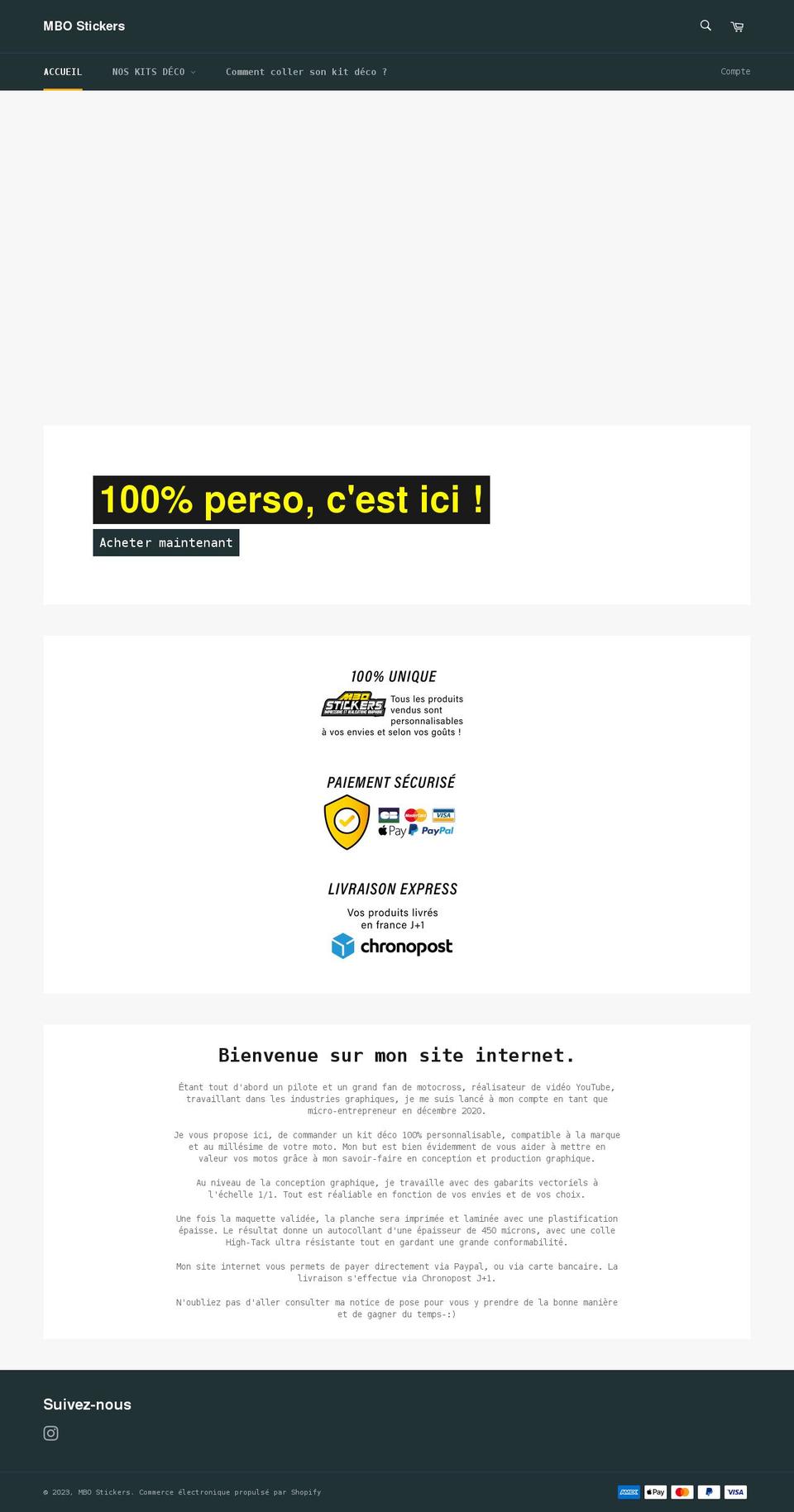 mbo-stickers.com shopify website screenshot