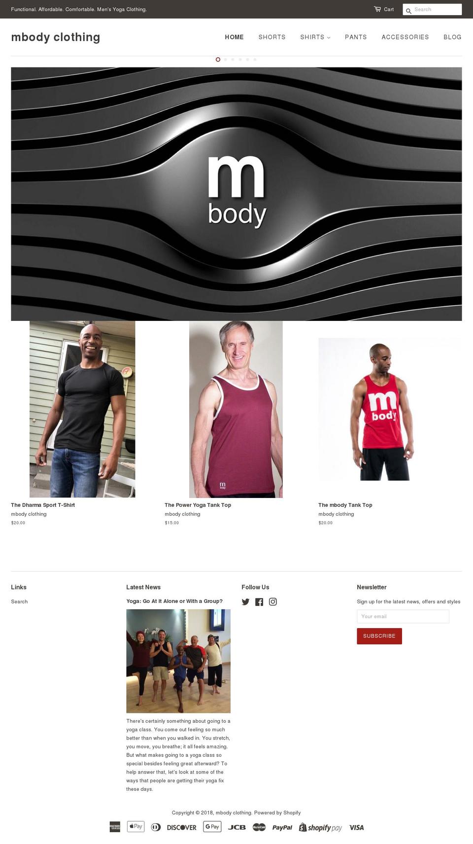 mbody.com shopify website screenshot