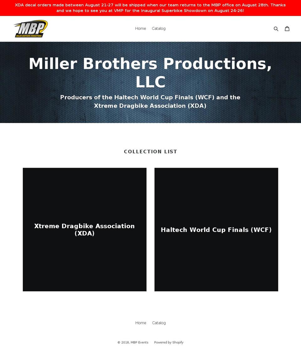 mbp-events.myshopify.com shopify website screenshot