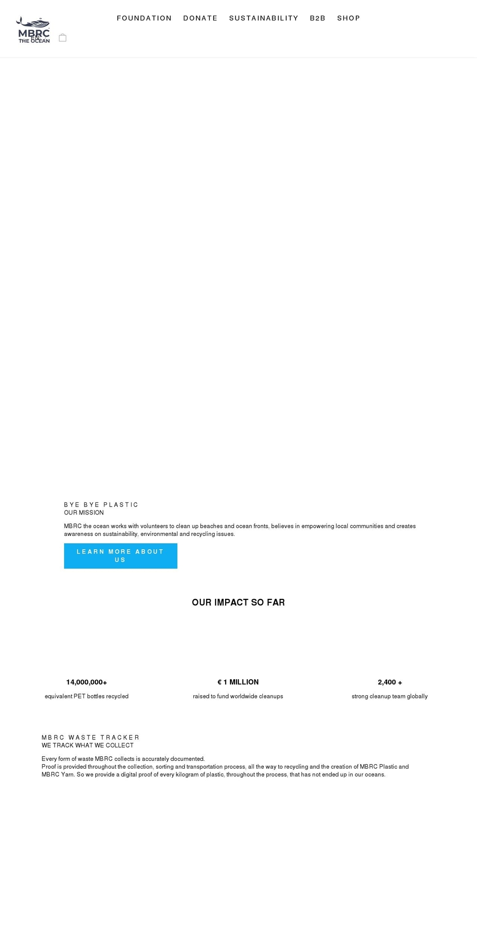 mbrctheocean.com shopify website screenshot