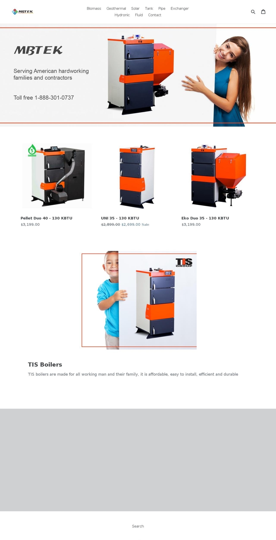 mbtek.ca shopify website screenshot