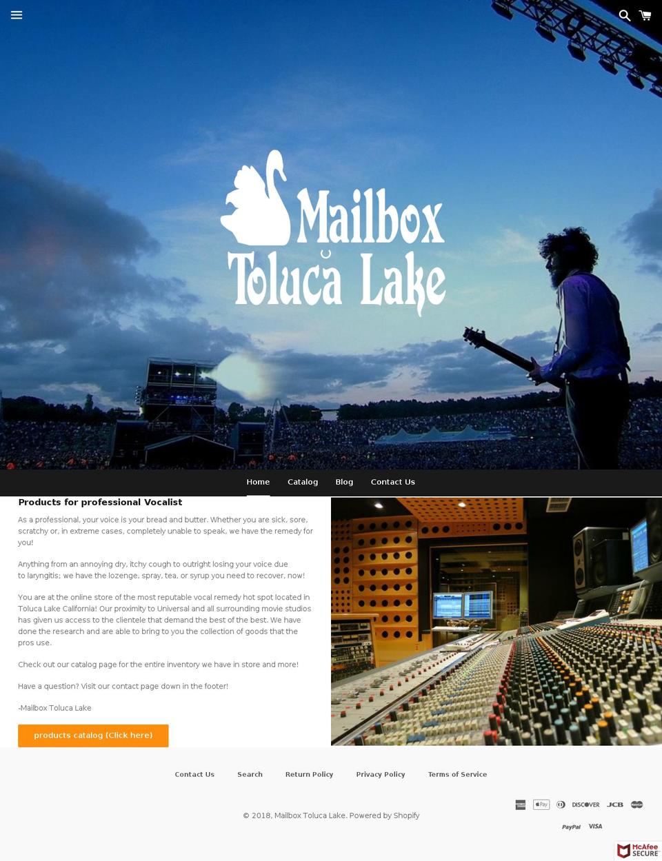 mbtolucalake.com — Shopify storefront screenshot