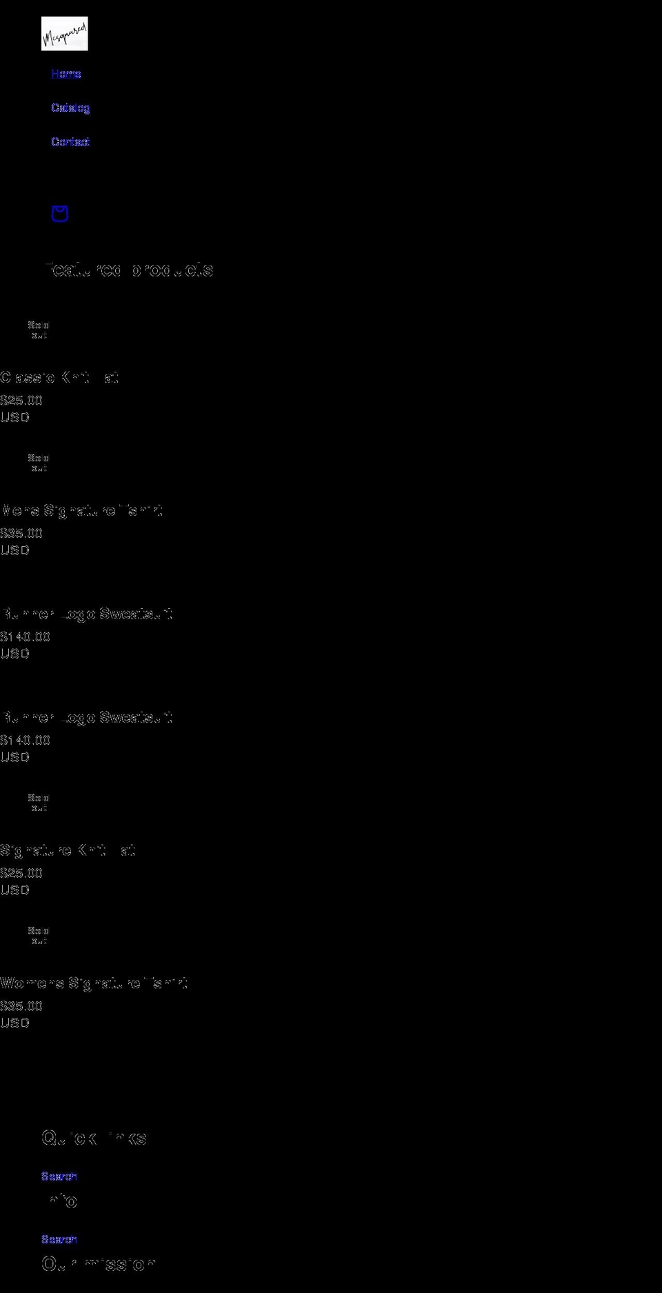 mc-ny.com shopify website screenshot