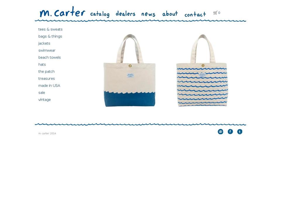 mcartershop.com shopify website screenshot