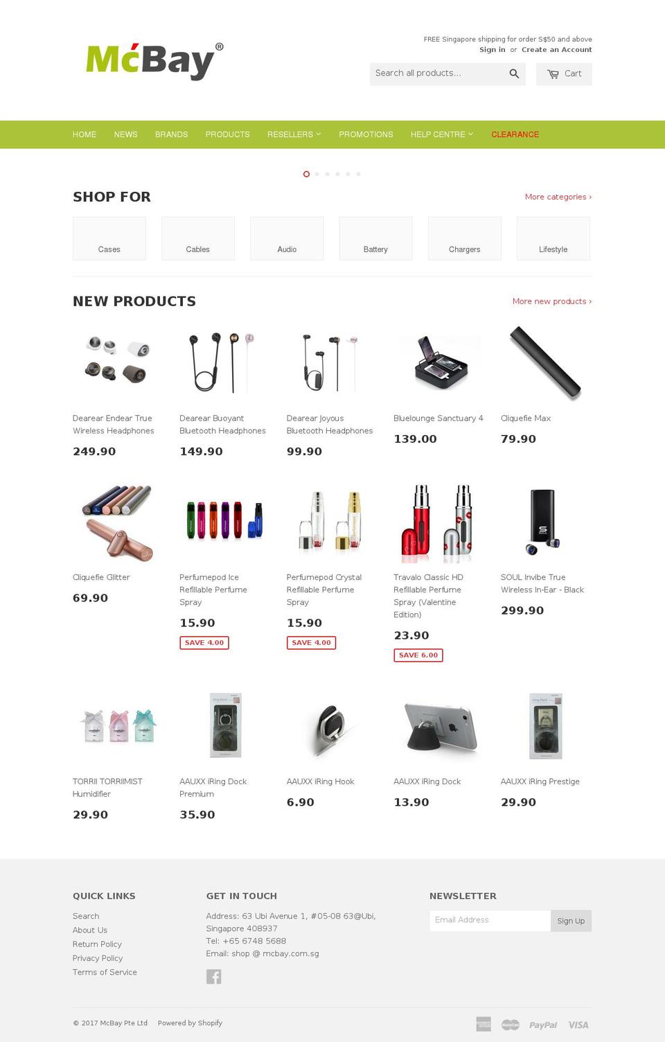 mcbayasia.com shopify website screenshot